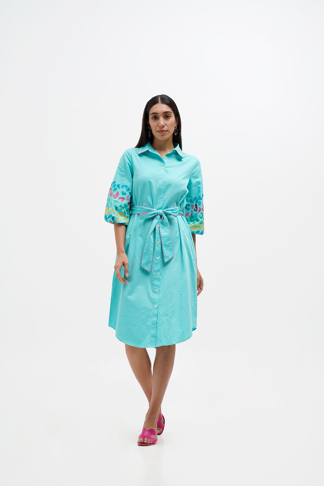 Bow shirt dress - Women