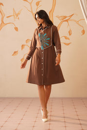 TIE COAT DRESS