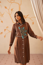 TIE COAT DRESS