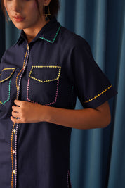 Isabella Cutout Embroidered Shirt