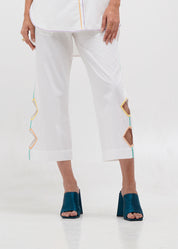 Isabella Cutout Embroidered Pants