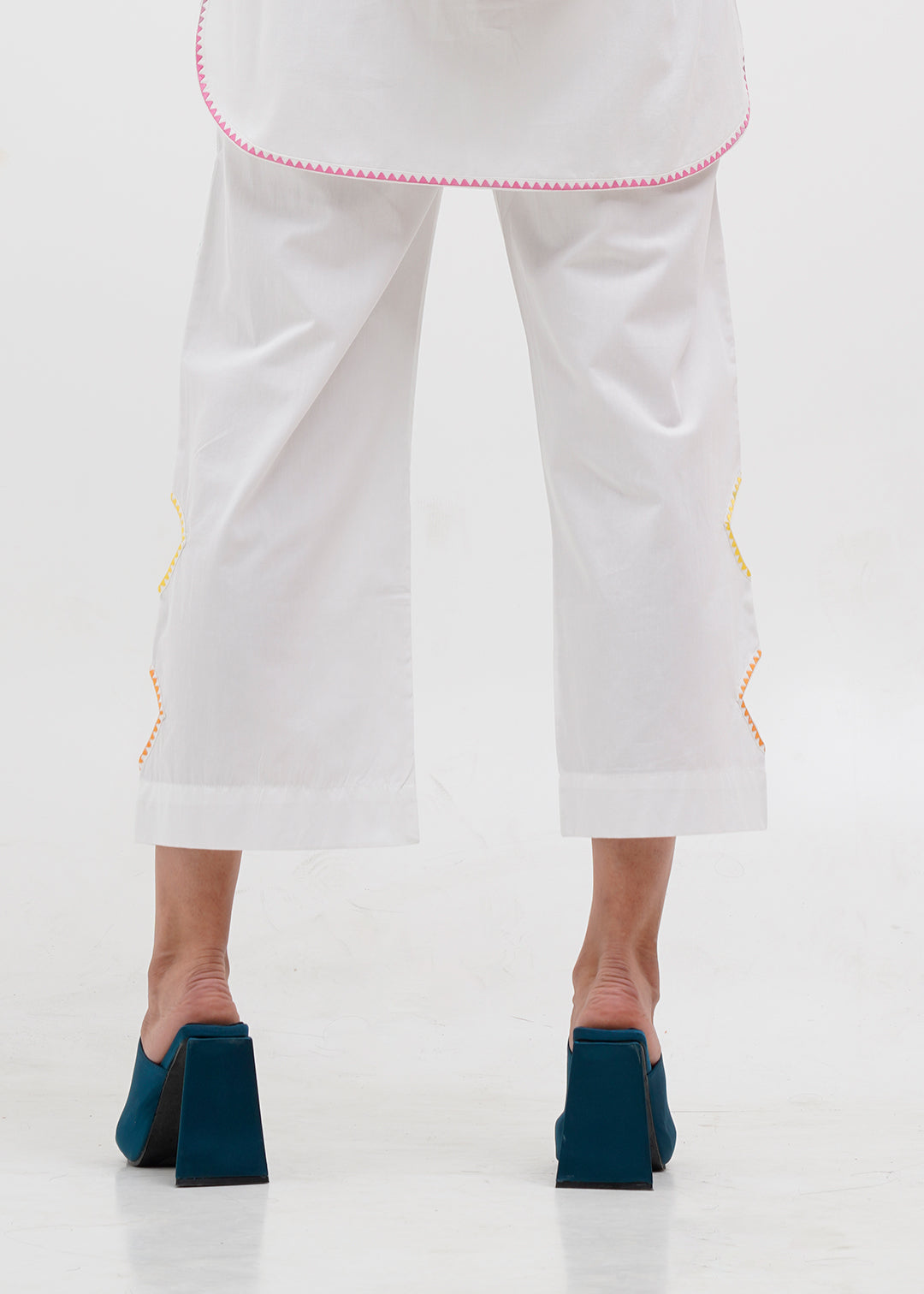 Isabella Cutout Embroidered Pants