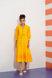 Thalia Sunshine Embroidered Dress